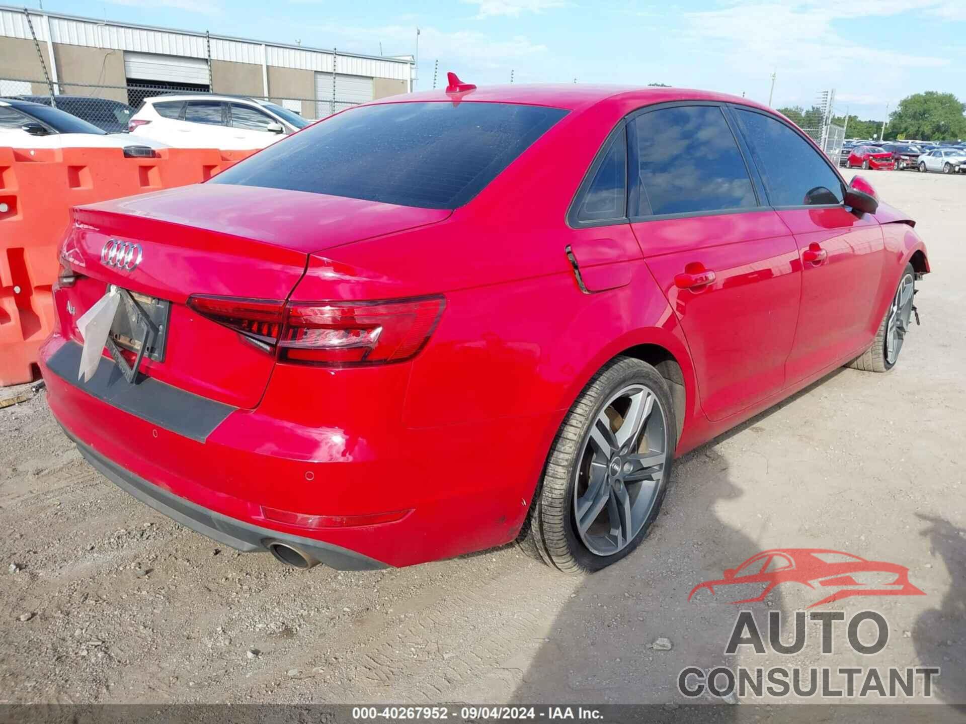 AUDI A4 2017 - WAUGNAF4XHN007775