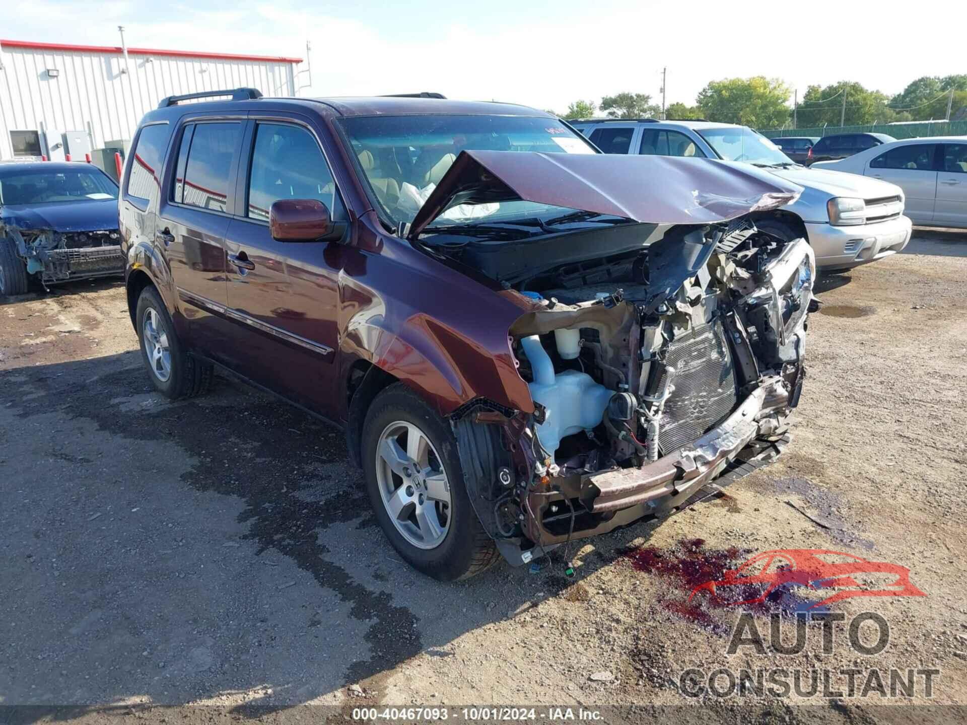 HONDA PILOT 2011 - 5FNYF4H53BB078575