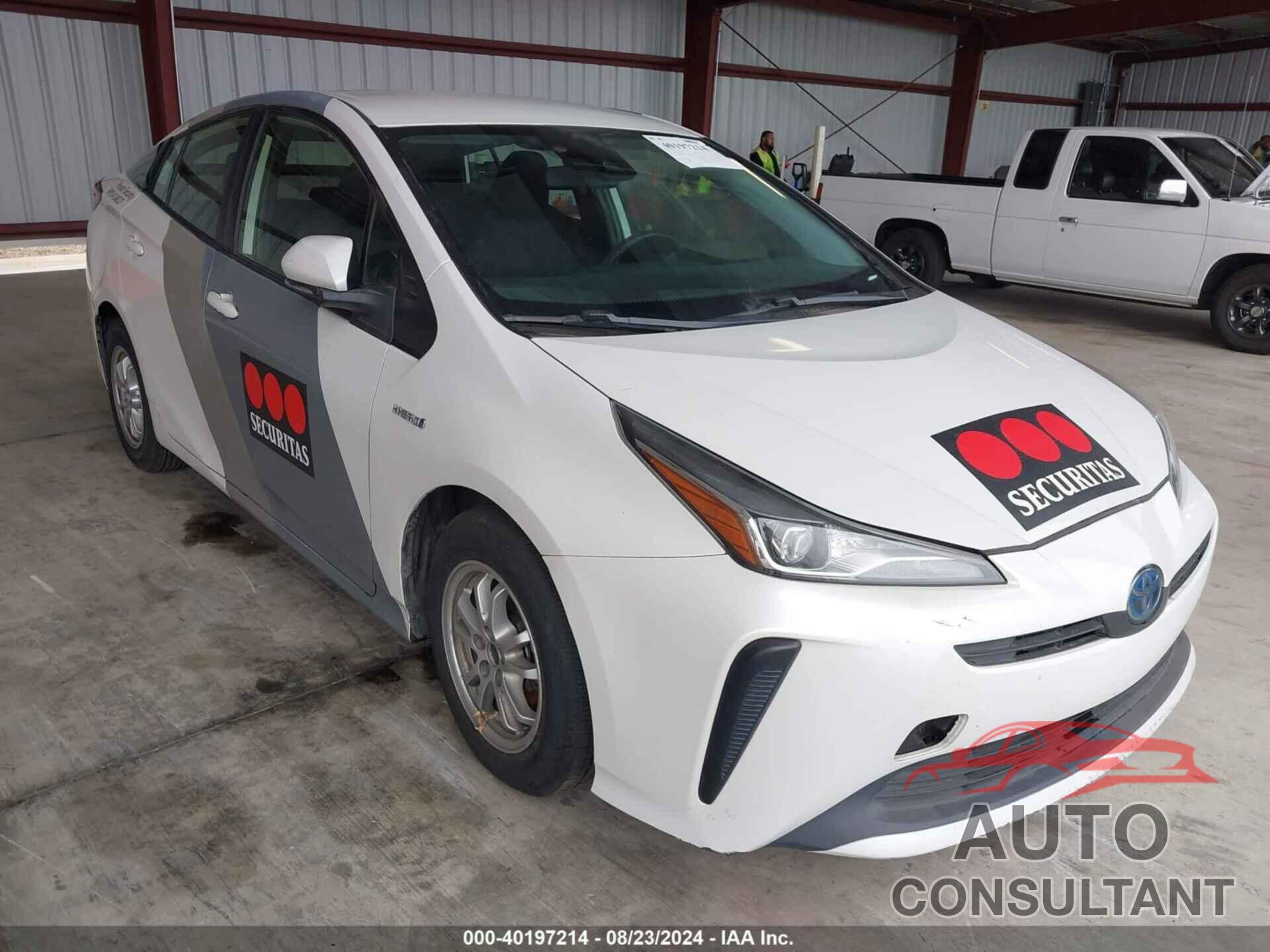 TOYOTA PRIUS 2019 - JTDKARFU7K3092083