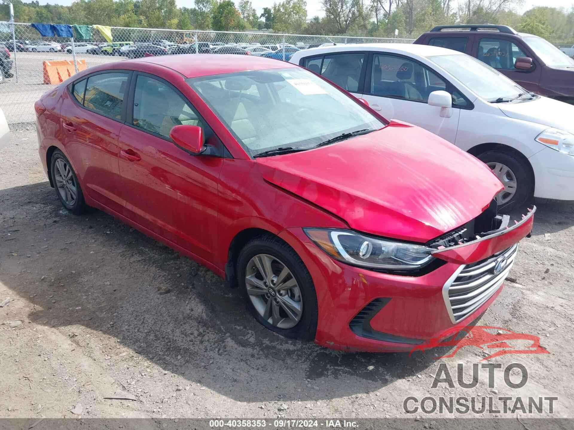 HYUNDAI ELANTRA 2018 - 5NPD84LF0JH311482