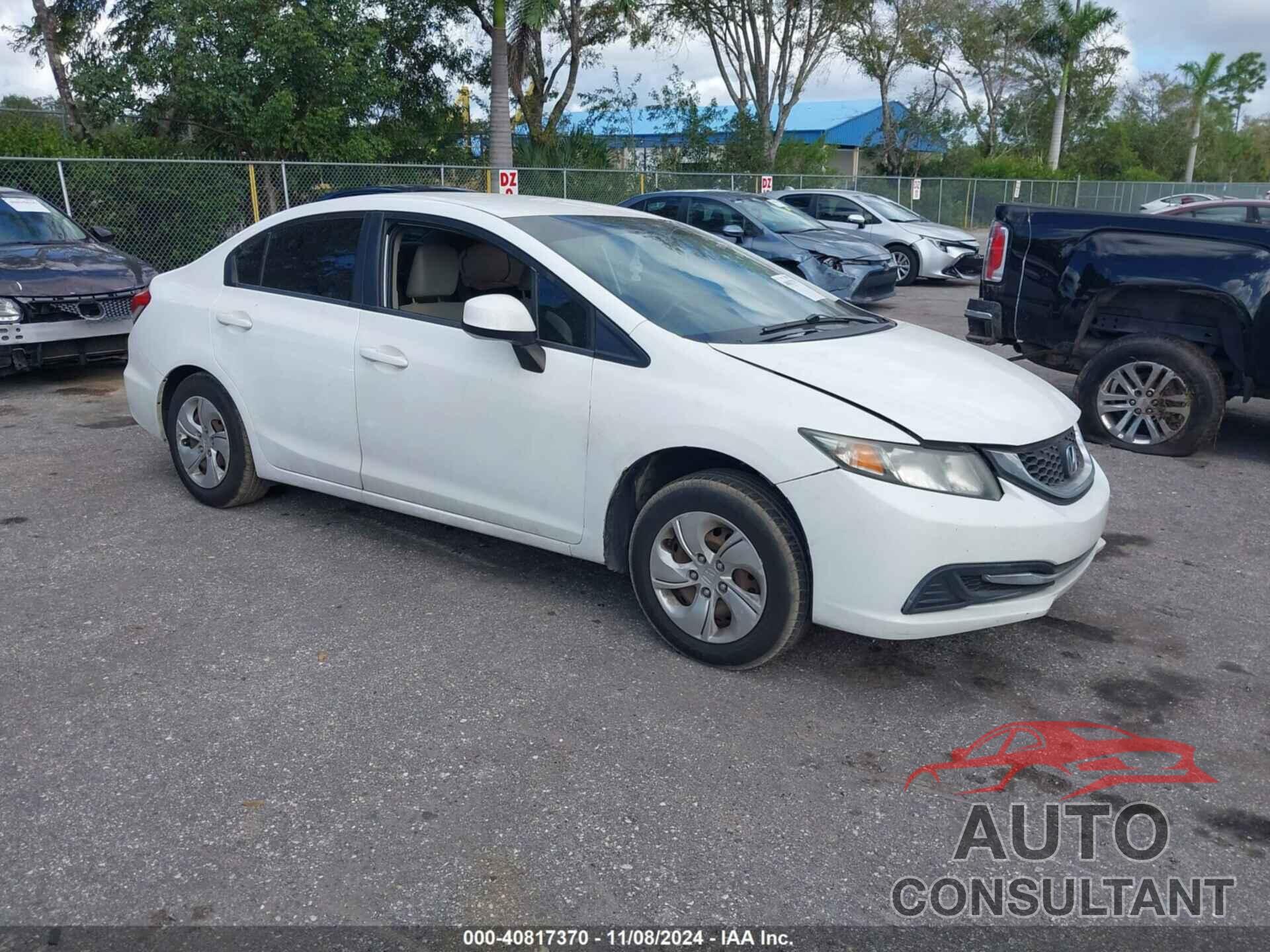 HONDA CIVIC 2013 - 19XFB2F56DE081036