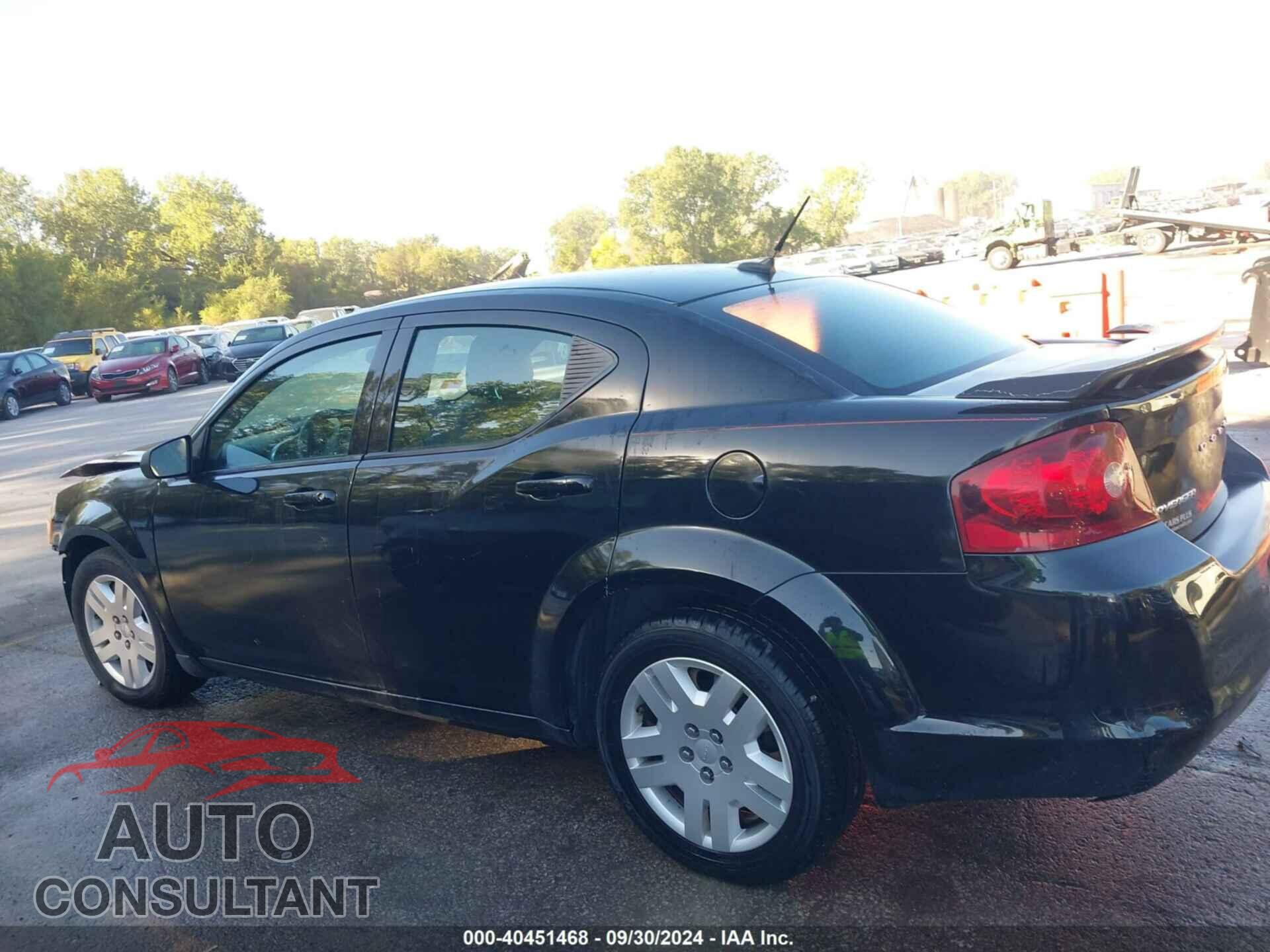 DODGE AVENGER 2012 - 1C3CDZAB5CN132902
