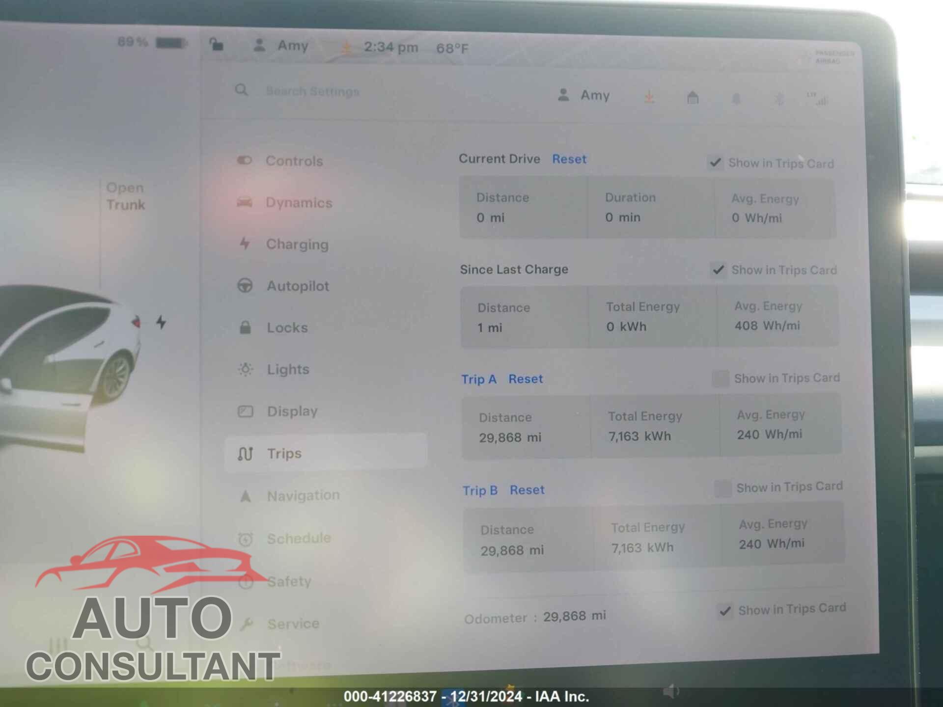 TESLA MODEL 3 2021 - 5YJ3E1EA7MF017939