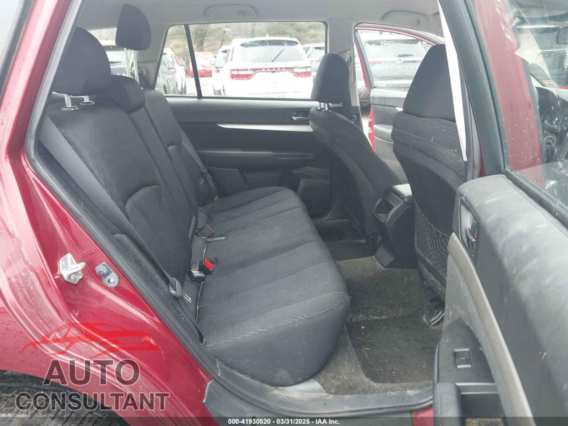 SUBARU OUTBACK 2012 - 4S4BRBAC8C3201047