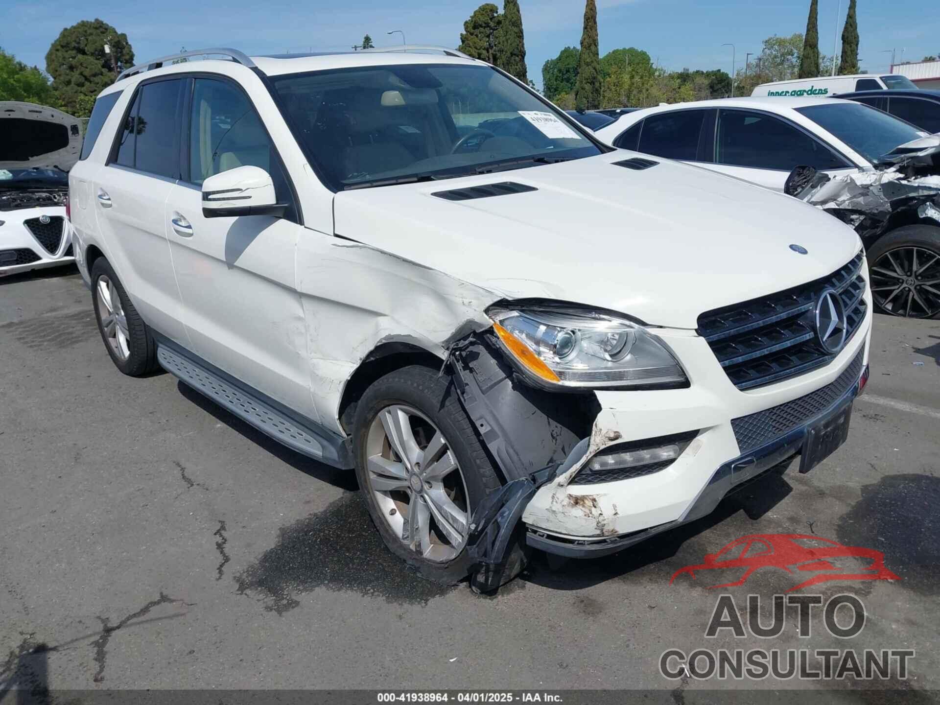 MERCEDES-BENZ ML 350 2013 - 4JGDA5JB9DA130091