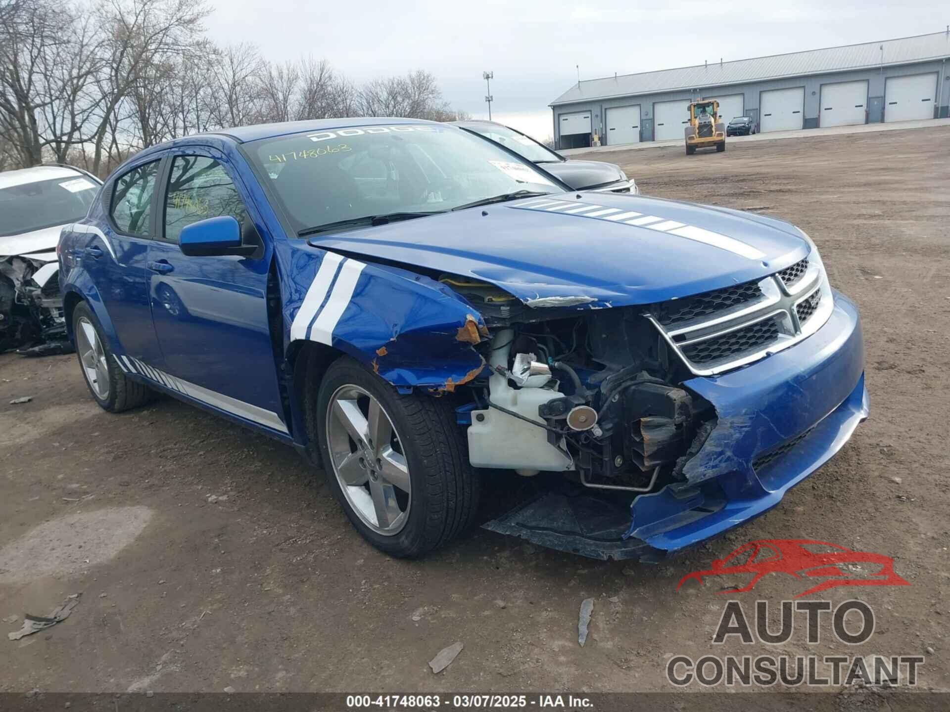 DODGE AVENGER 2012 - 1C3CDZCB9CN312350