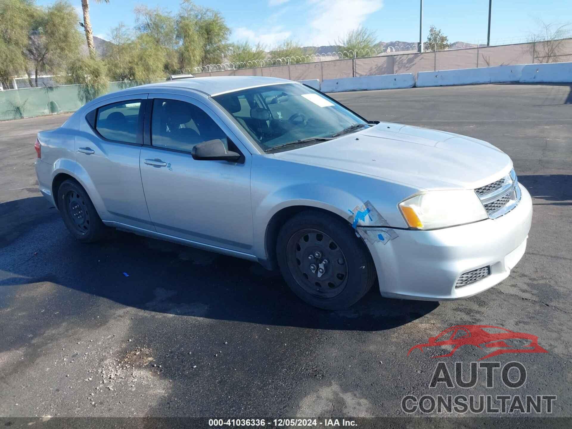 DODGE AVENGER 2012 - 1C3CDZAB0CN325166