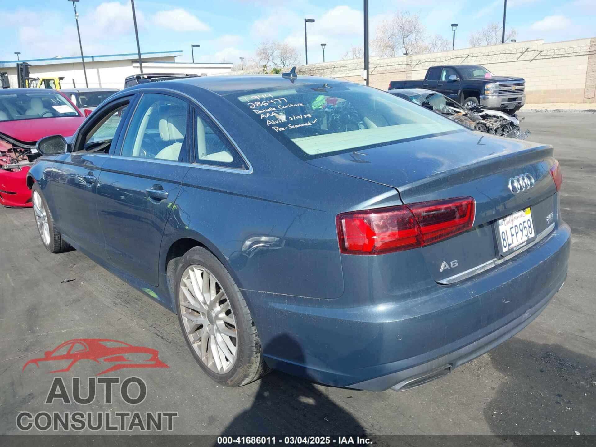 AUDI A6 2016 - WAUGFAFC8GN008717