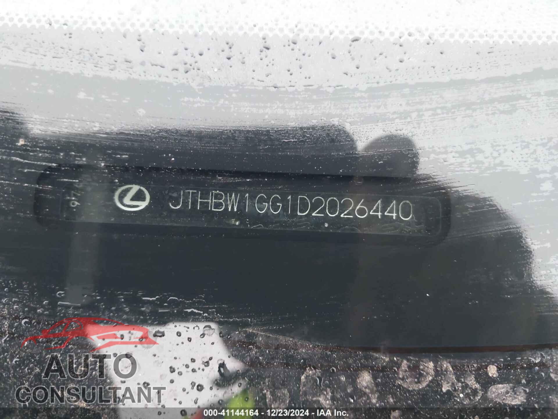 LEXUS ES 300H 2013 - JTHBW1GG1D2026440