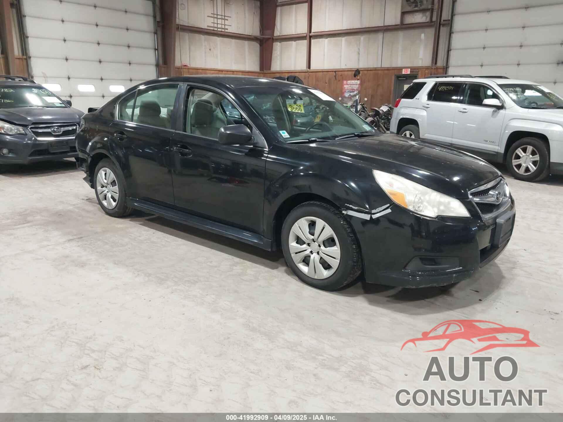 SUBARU LEGACY 2011 - 4S3BMBA63B3240639