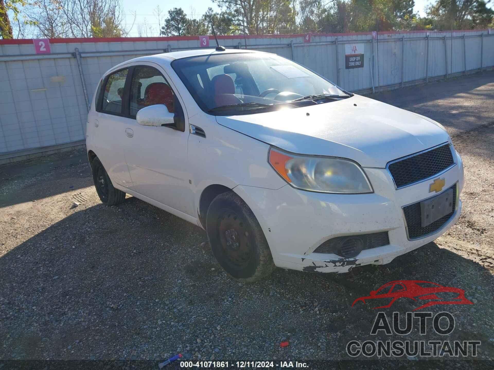 CHEVROLET AVEO 2009 - KL1TD66E29B633373