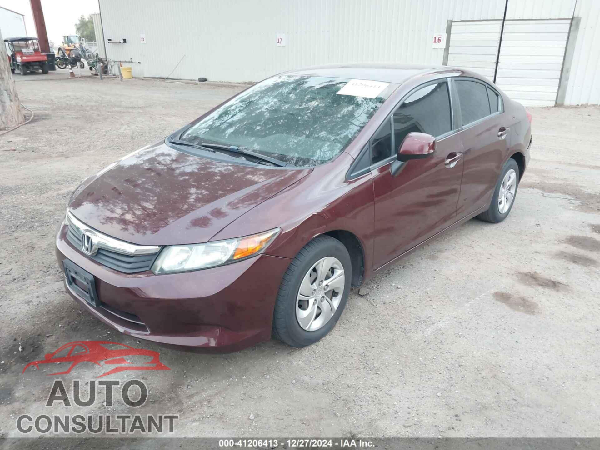 HONDA CIVIC SDN 2012 - JHMFB2F50CS005497