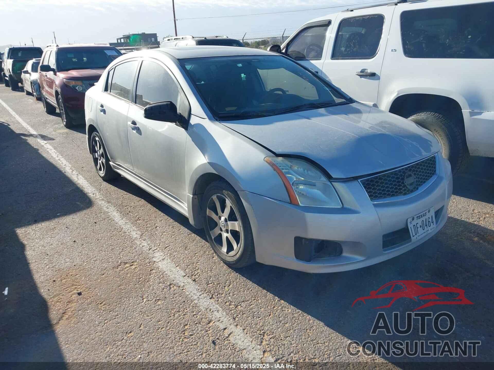 NISSAN SENTRA 2012 - 3N1AB6AP8CL646765
