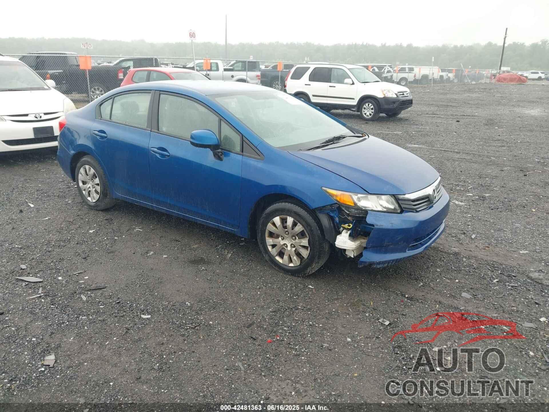 HONDA CIVIC 2012 - 2HGFB2F54CH535126