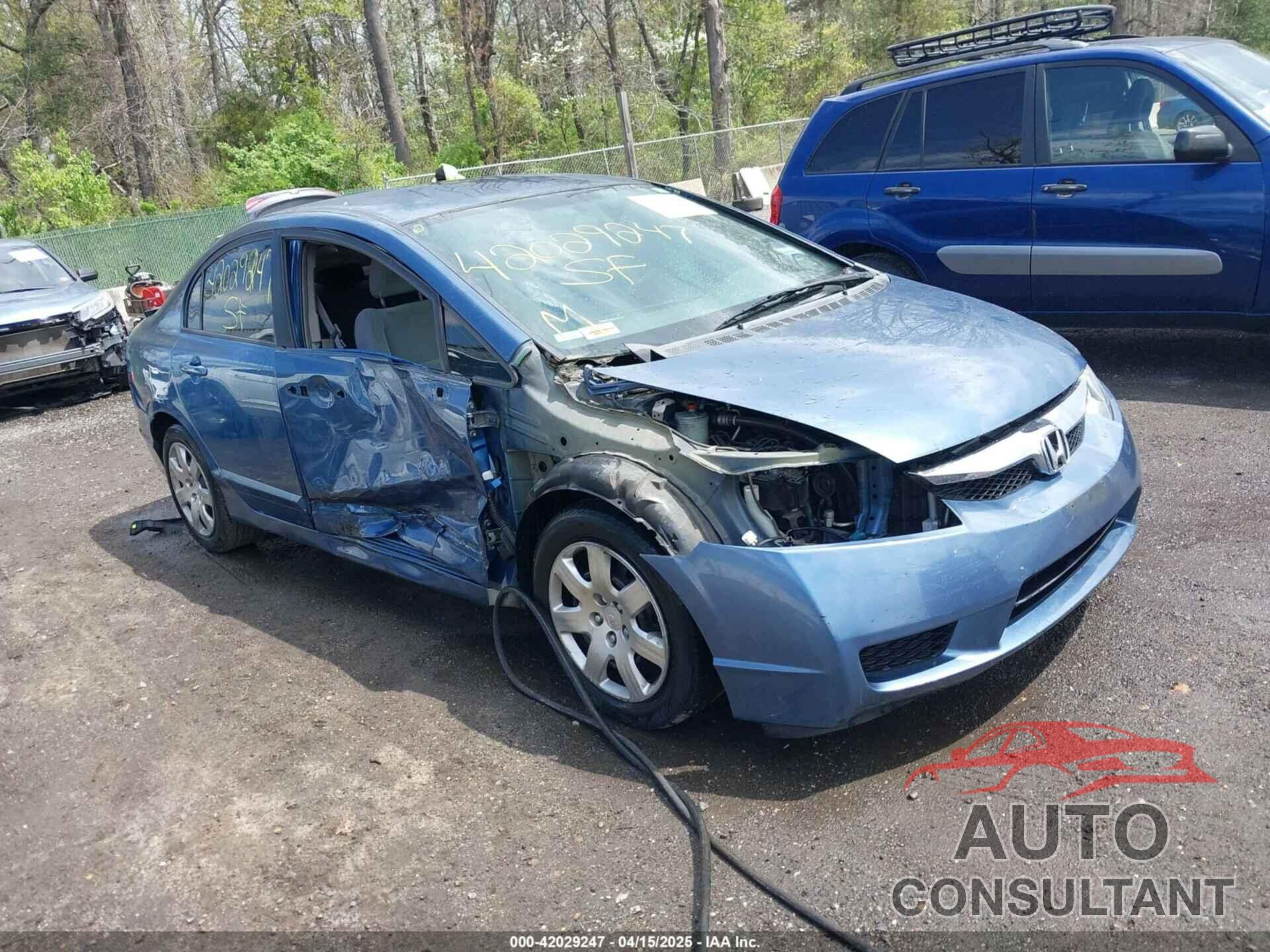 HONDA CIVIC 2009 - 2HGFA165X9H501407