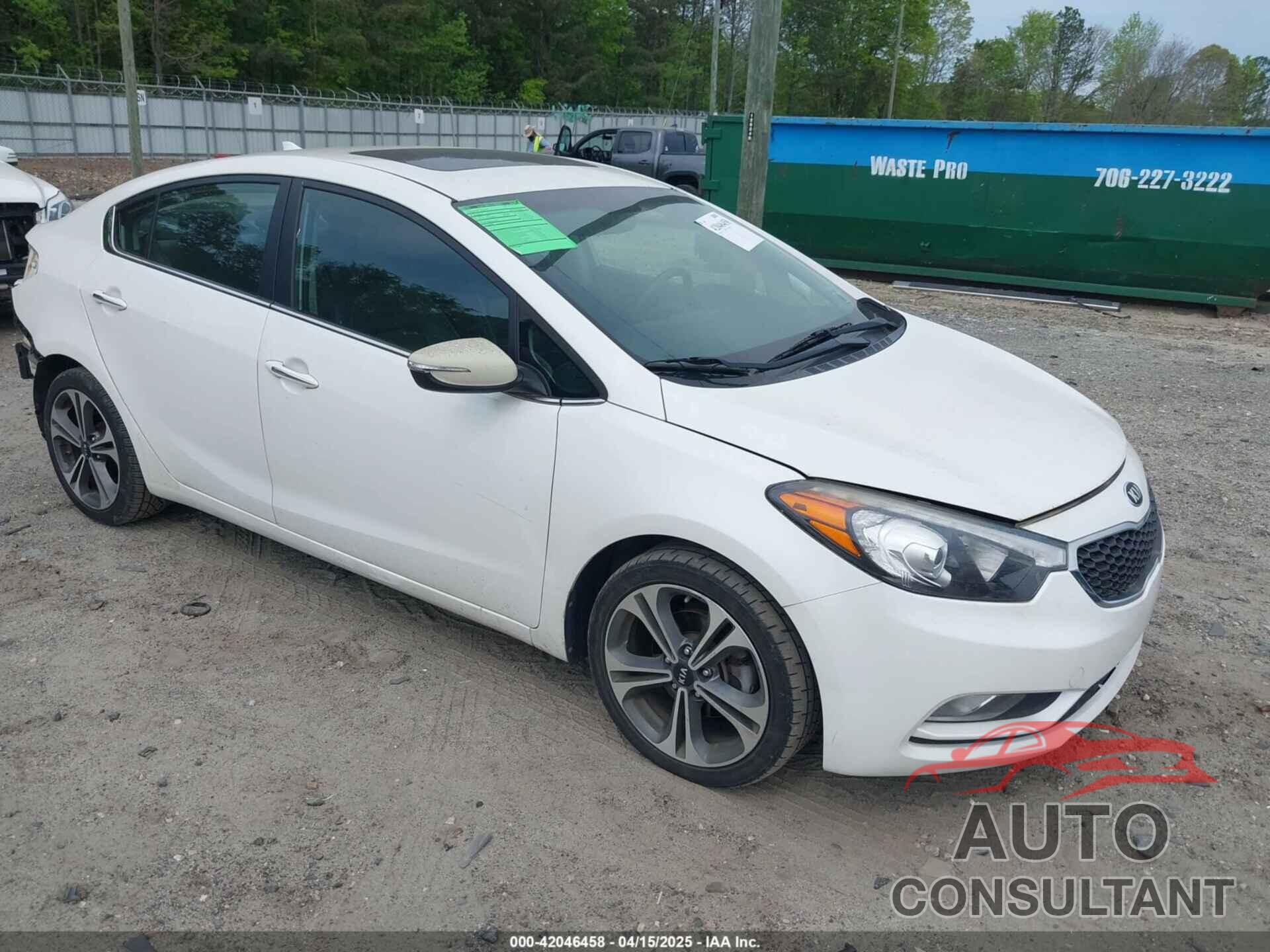 KIA FORTE 2014 - KNAFZ4A80E5065305