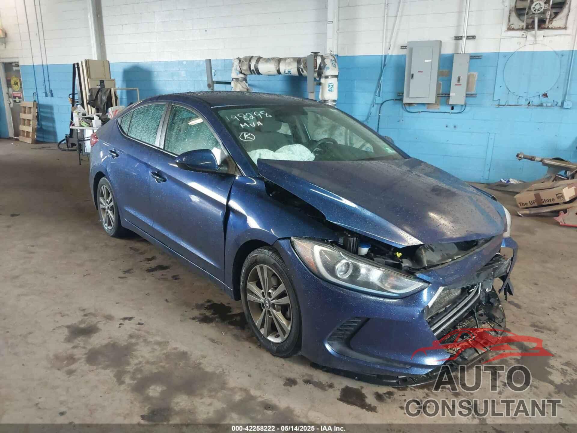 HYUNDAI ELANTRA 2018 - 5NPD84LF7JH244251