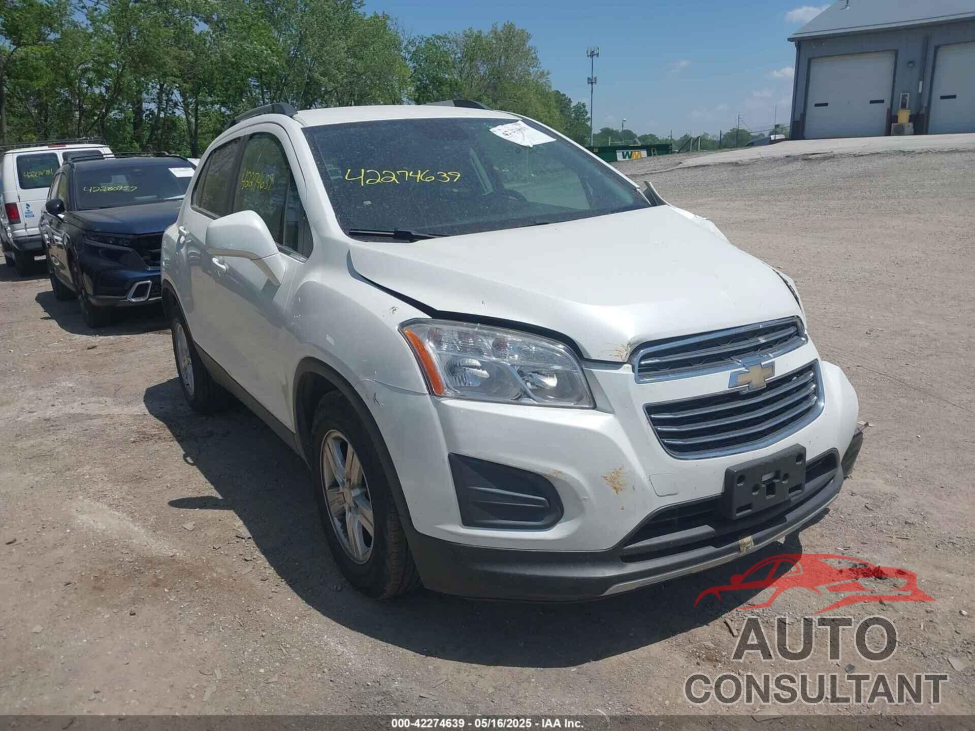 CHEVROLET TRAX 2016 - KL7CJLSB1GB653300