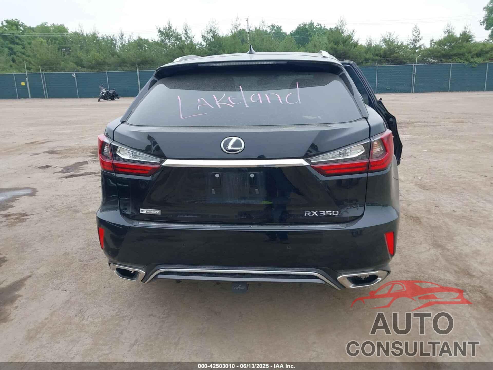 LEXUS RX 350 2016 - 2T2BZMCA5GC048079