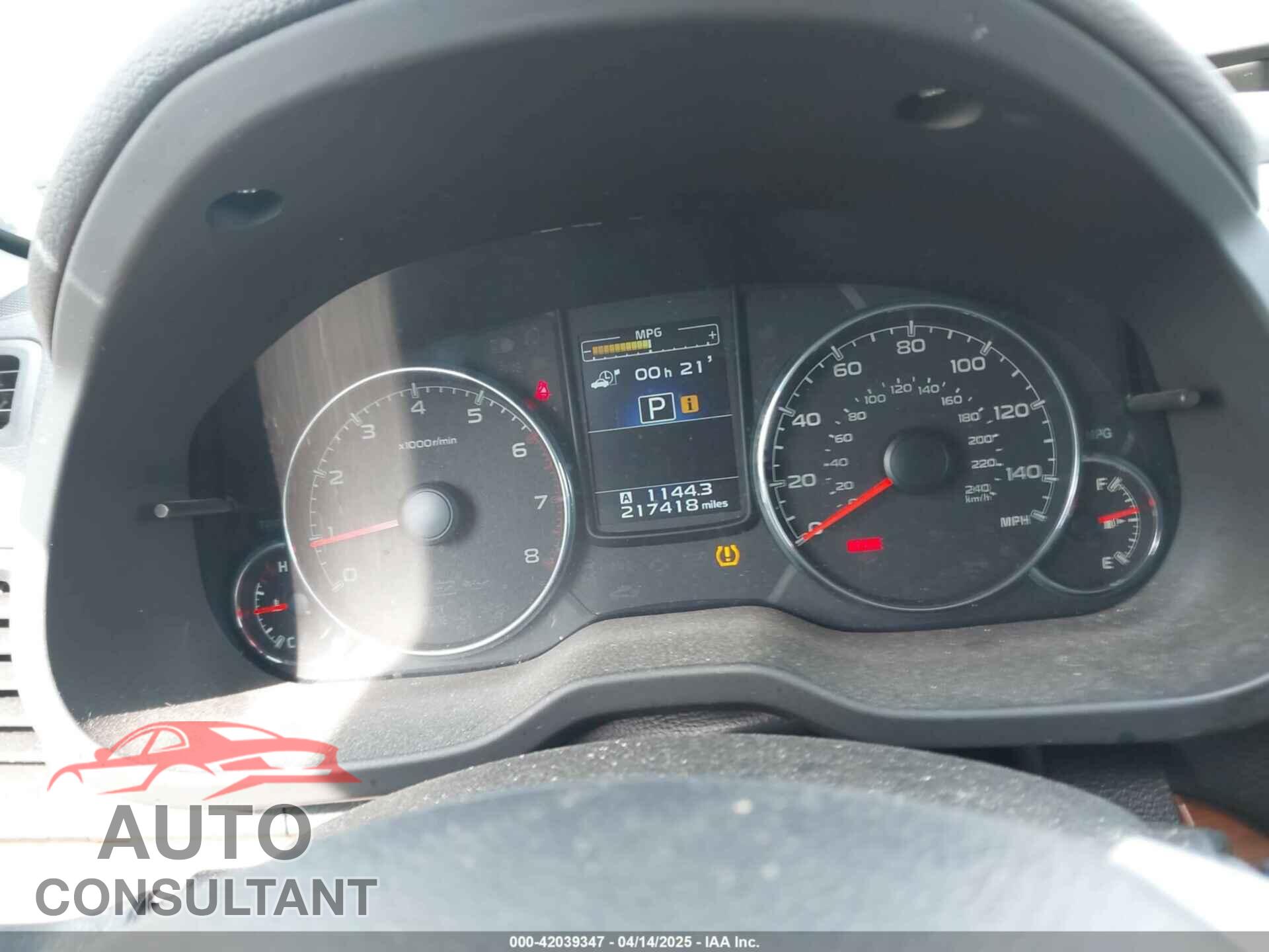 SUBARU OUTBACK 2014 - 4S4BRBLC2E3320678