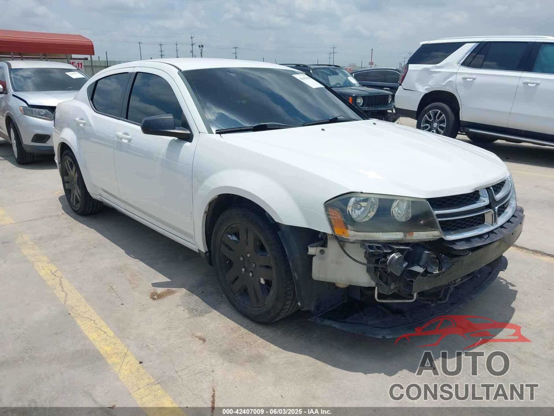 DODGE AVENGER 2013 - 1C3CDZAB3DN752018