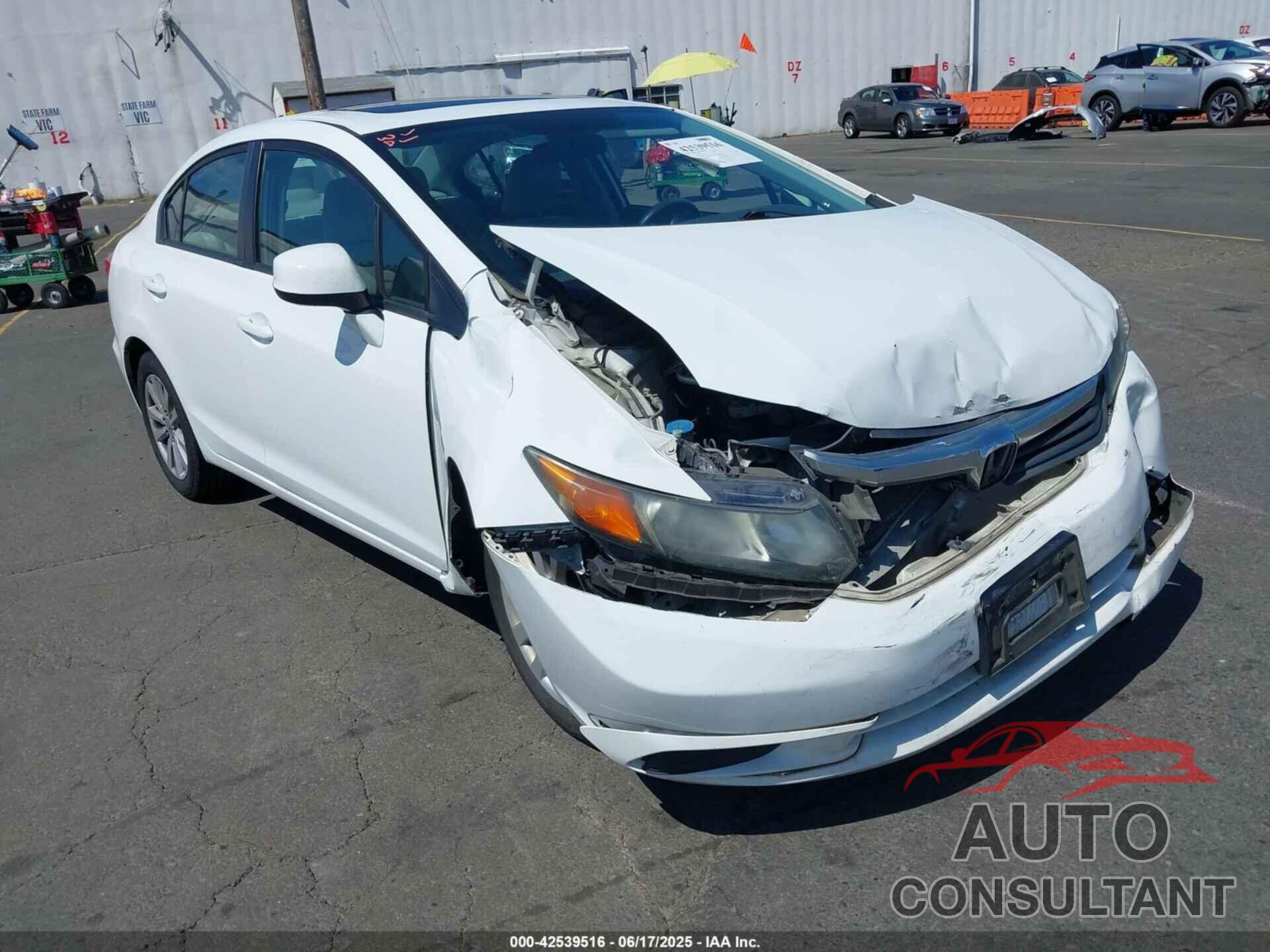 HONDA CIVIC 2012 - 2HGFB2F84CH327287