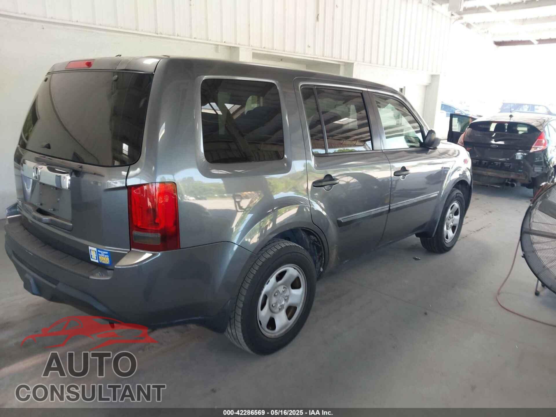 HONDA PILOT 2013 - 5FNYF3H25DB002004
