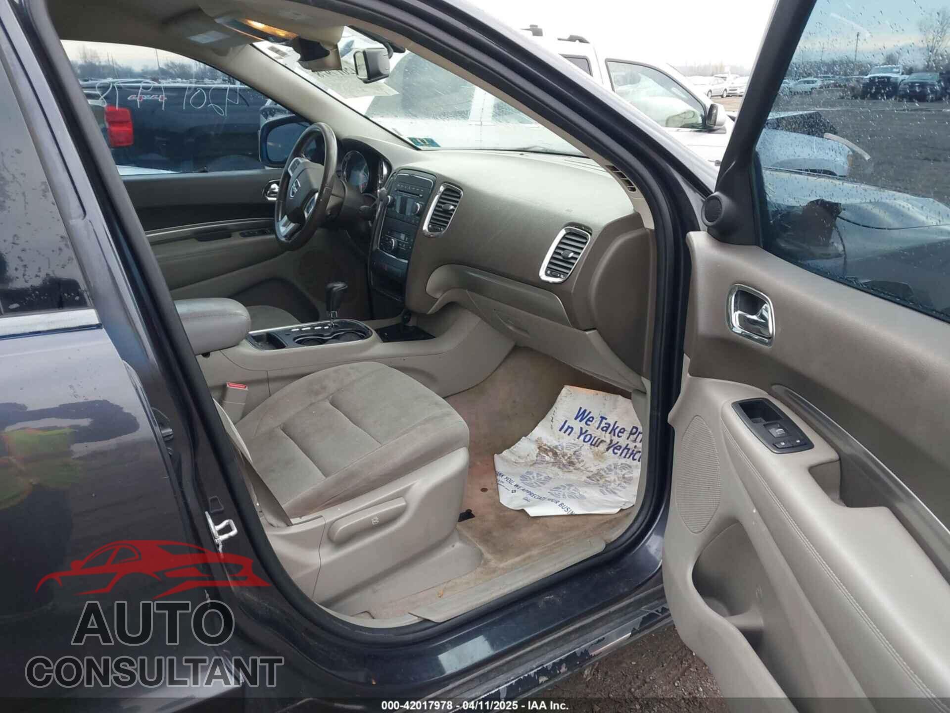 DODGE DURANGO 2012 - 1C4RDJAG8CC322126