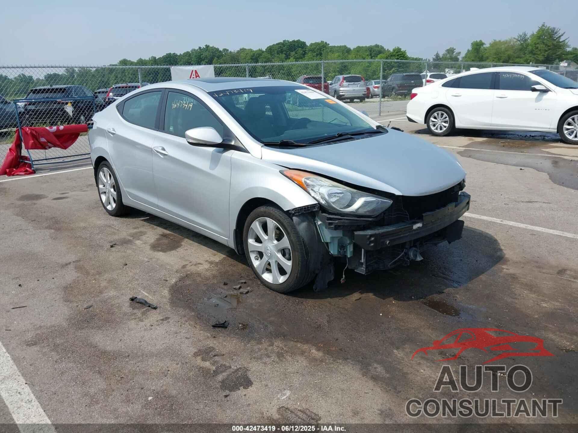HYUNDAI ELANTRA 2013 - 5NPDH4AE3DH152679