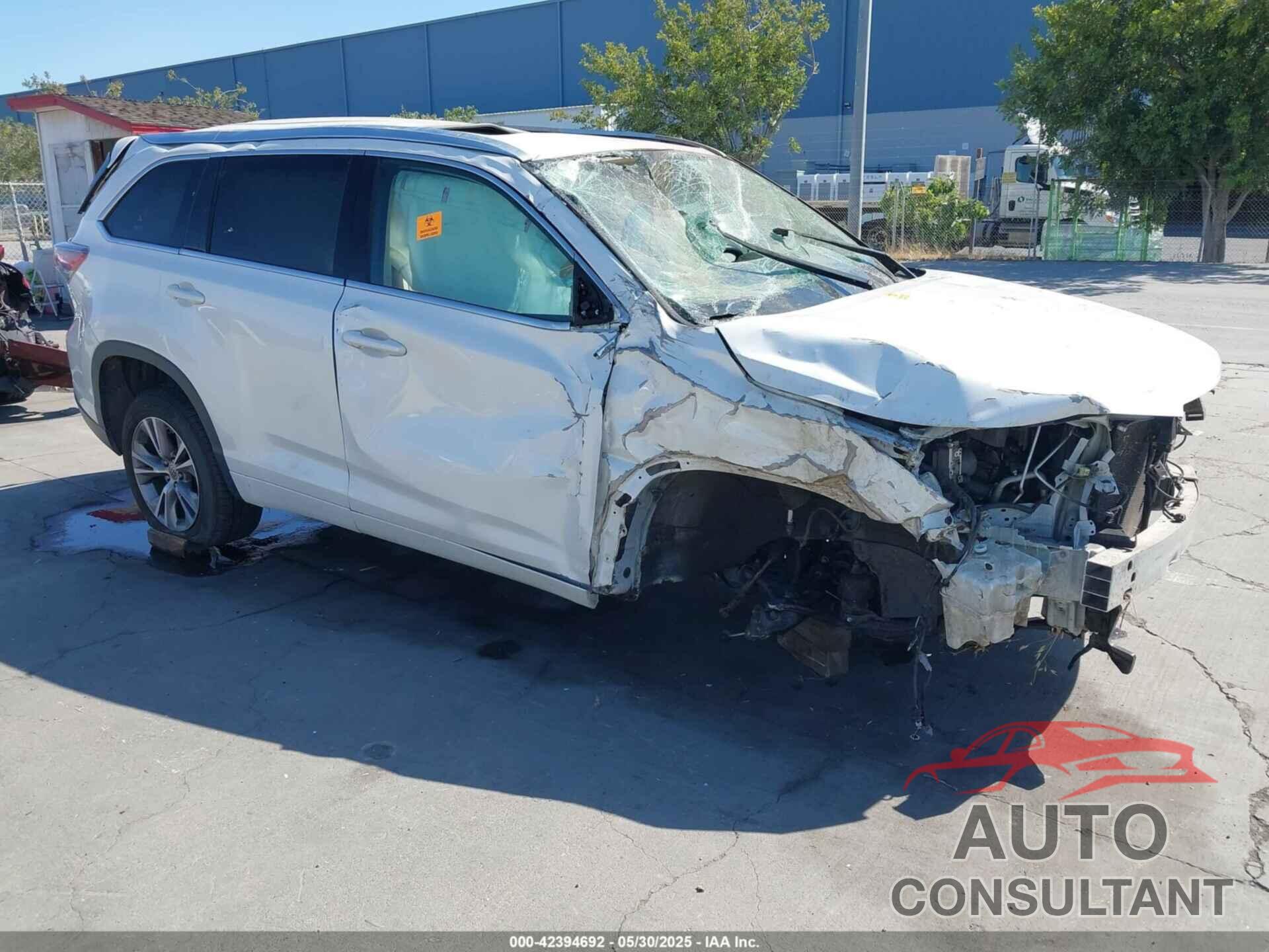 TOYOTA HIGHLANDER 2014 - 5TDKKRFH9ES015699