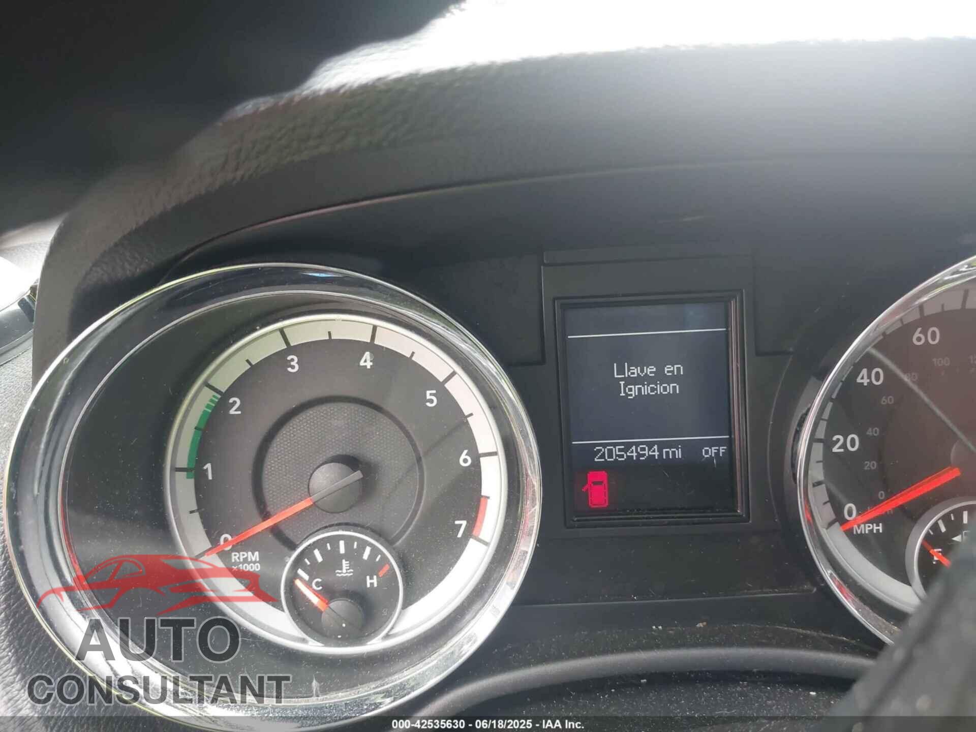 DODGE DURANGO 2012 - 1C4RDJAG4CC314444