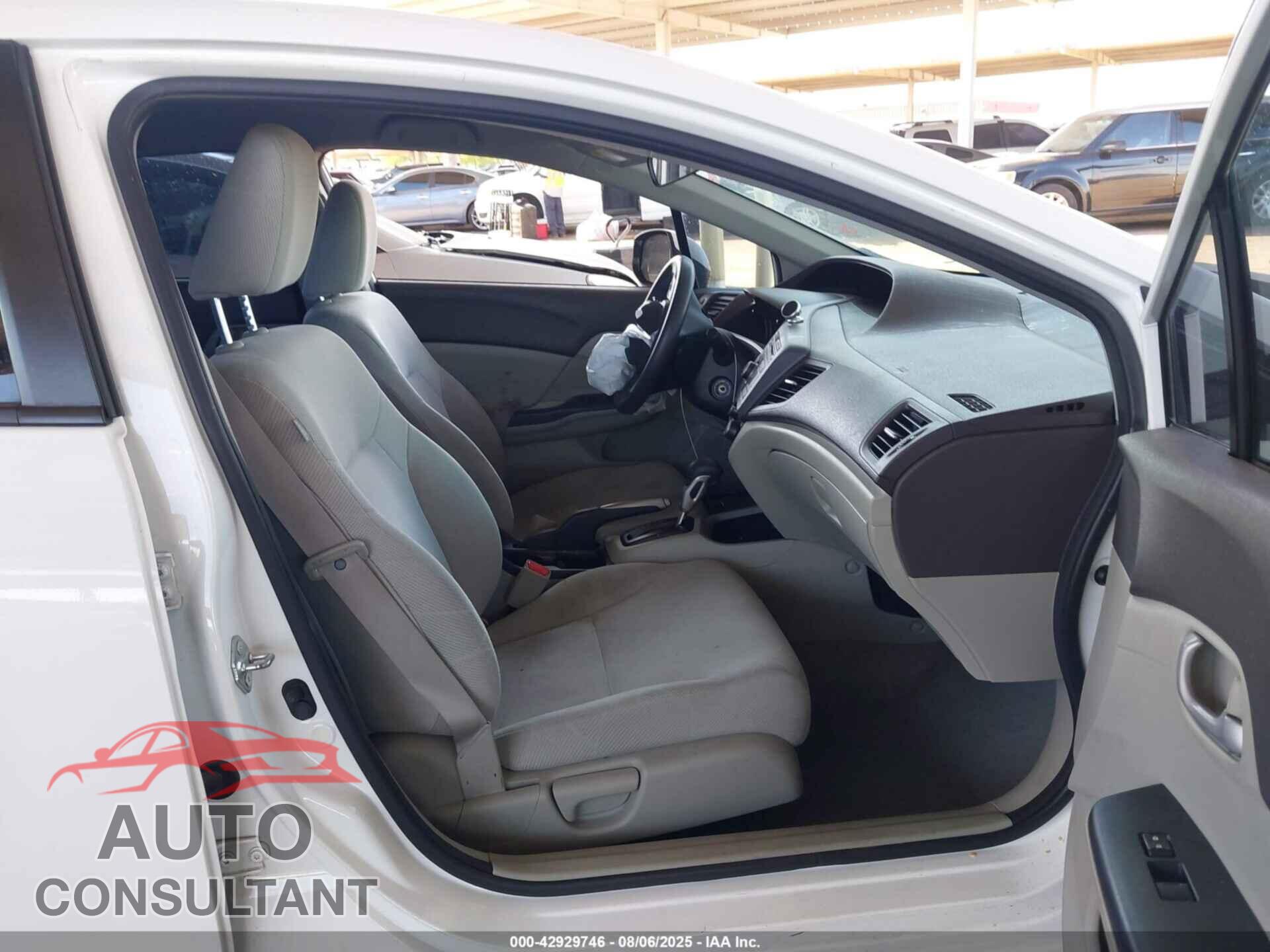 HONDA CIVIC 2012 - 19XFB2F52CE316353