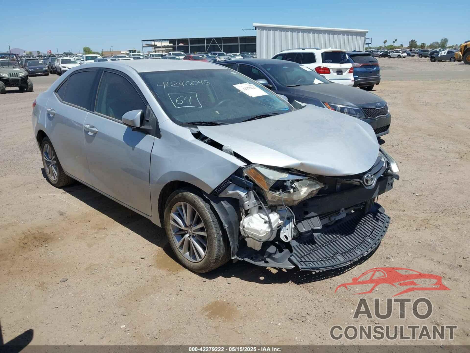 TOYOTA COROLLA 2015 - 2T1BURHE2FC363190