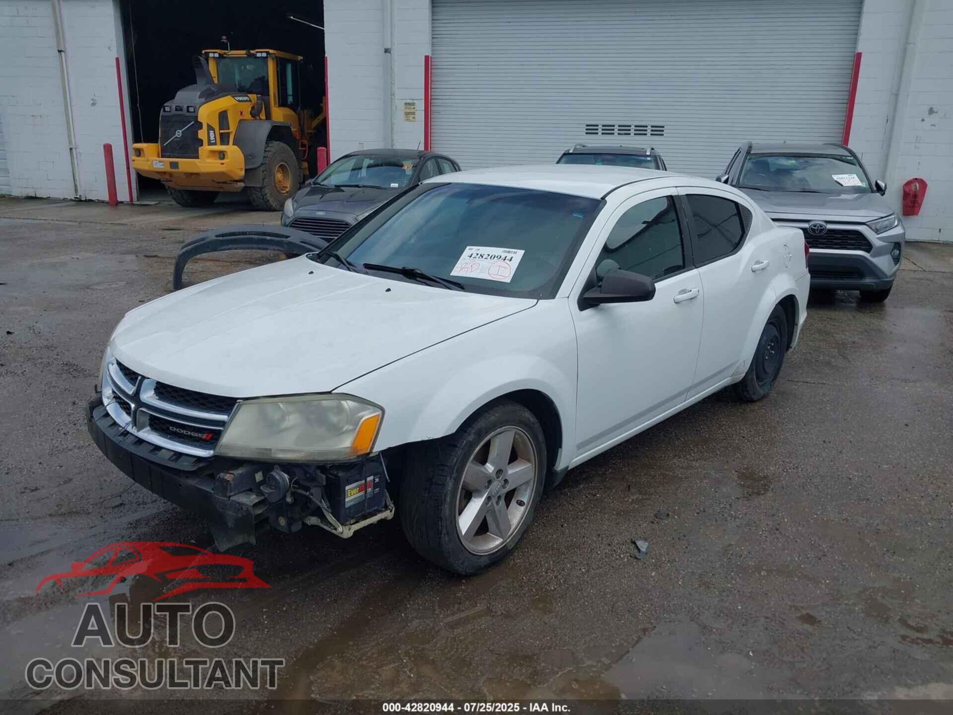 DODGE AVENGER 2012 - 1C3CDZAB3CN141310
