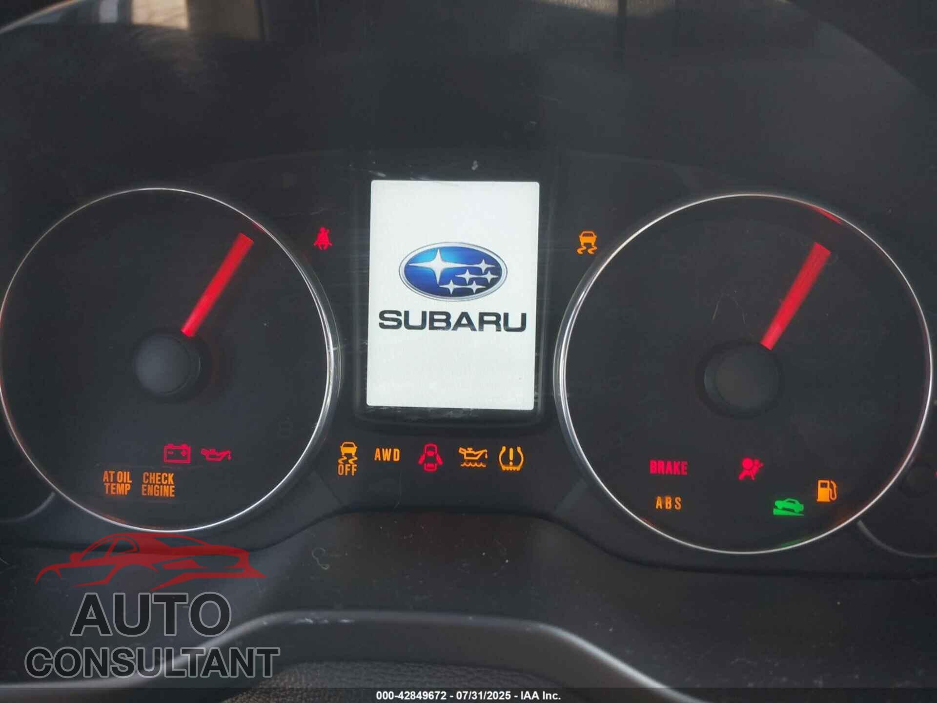 SUBARU OUTBACK 2013 - 4S4BRBLC8D3204478