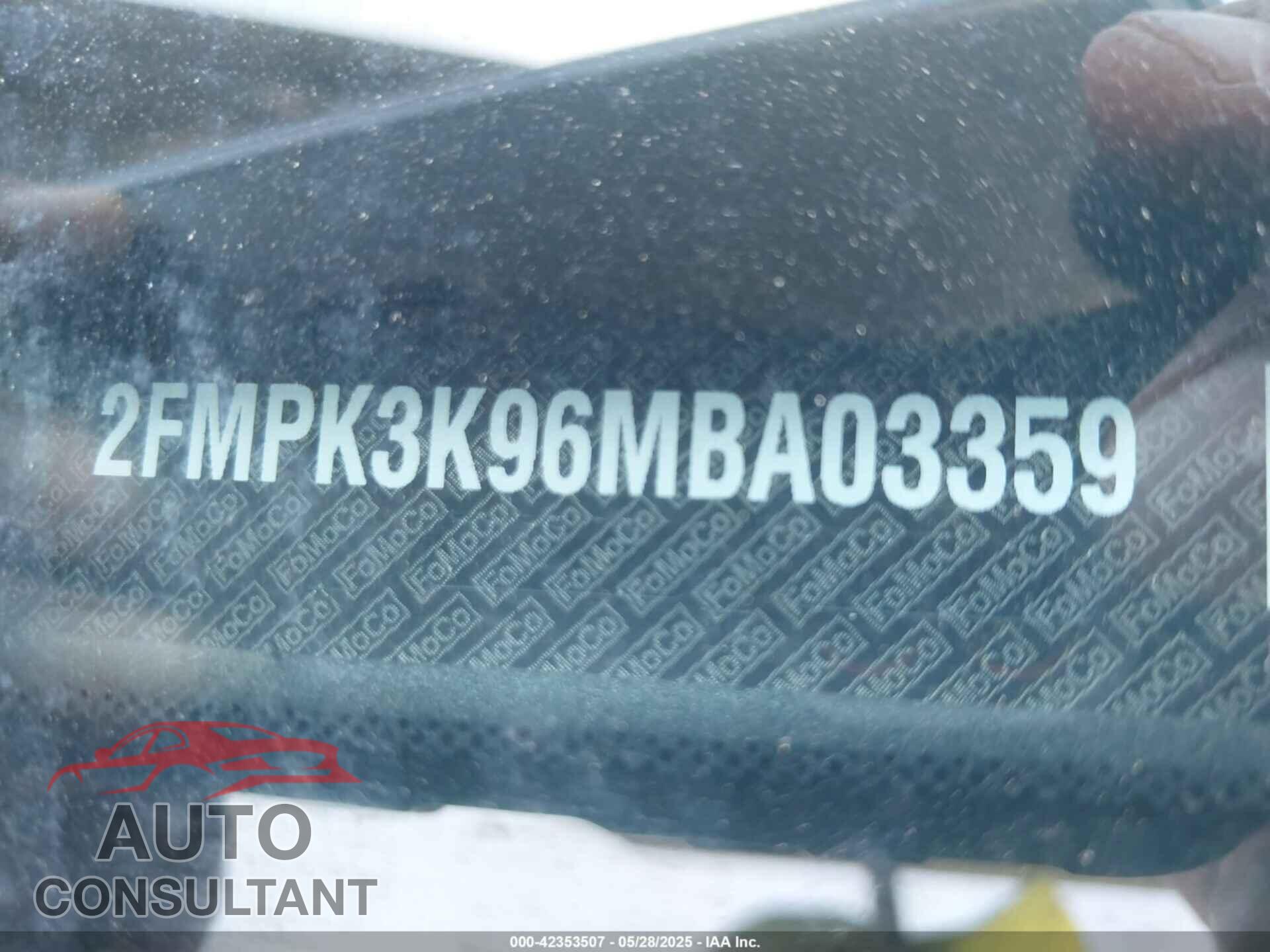 FORD EDGE 2021 - 2FMPK3K96MBA03359