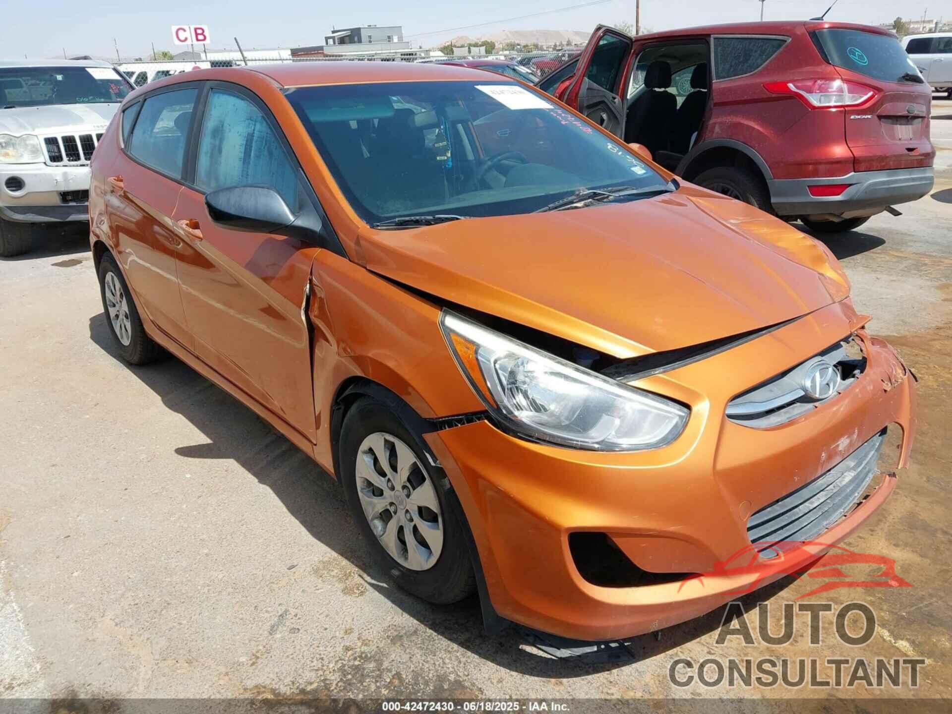 HYUNDAI ACCENT 2017 - KMHCT5AE7HU315762
