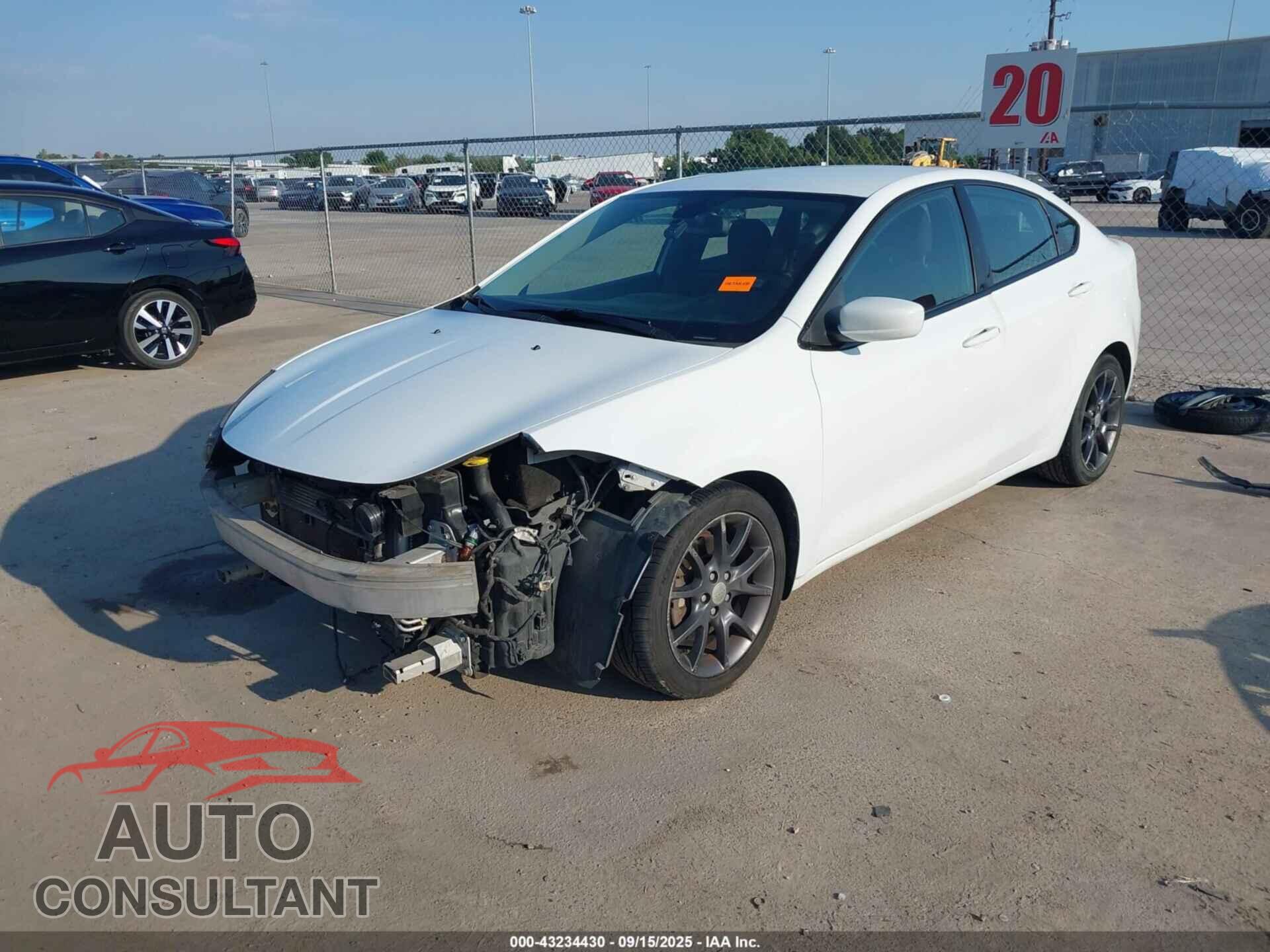 DODGE DART 2015 - 1C3CDFAA3FD392246