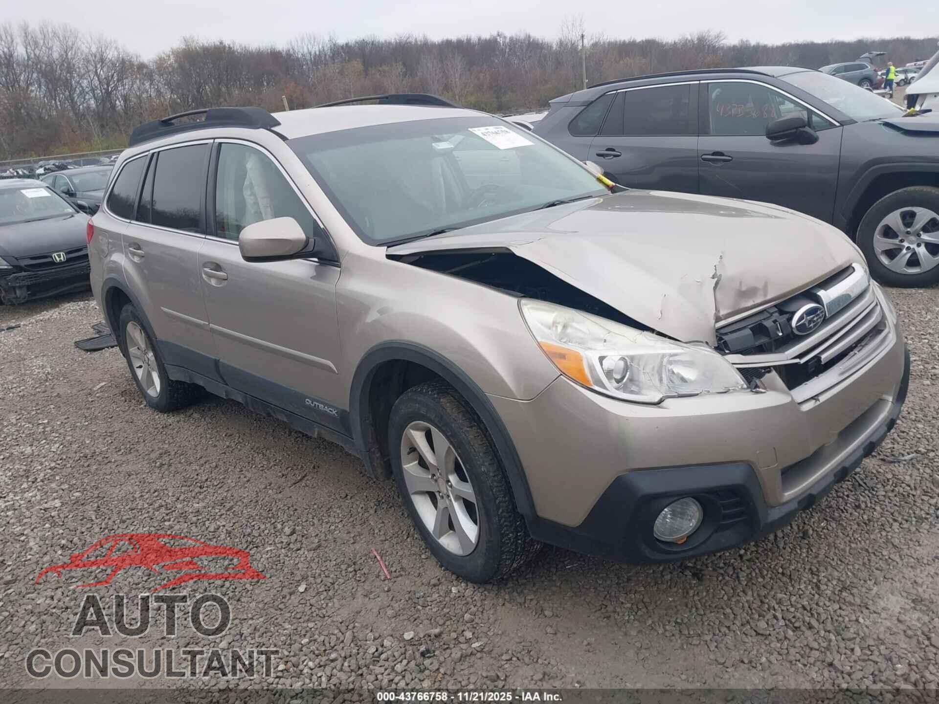 SUBARU OUTBACK 2014 - 4S4BRBCC4E3268776