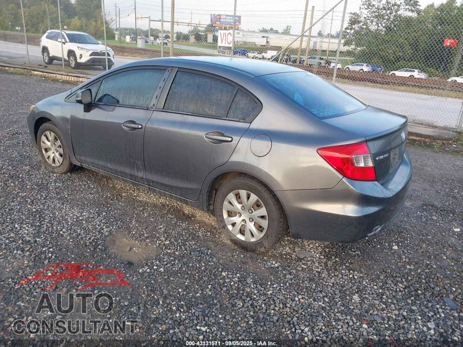 HONDA CIVIC 2012 - 19XFB2F54CE032173