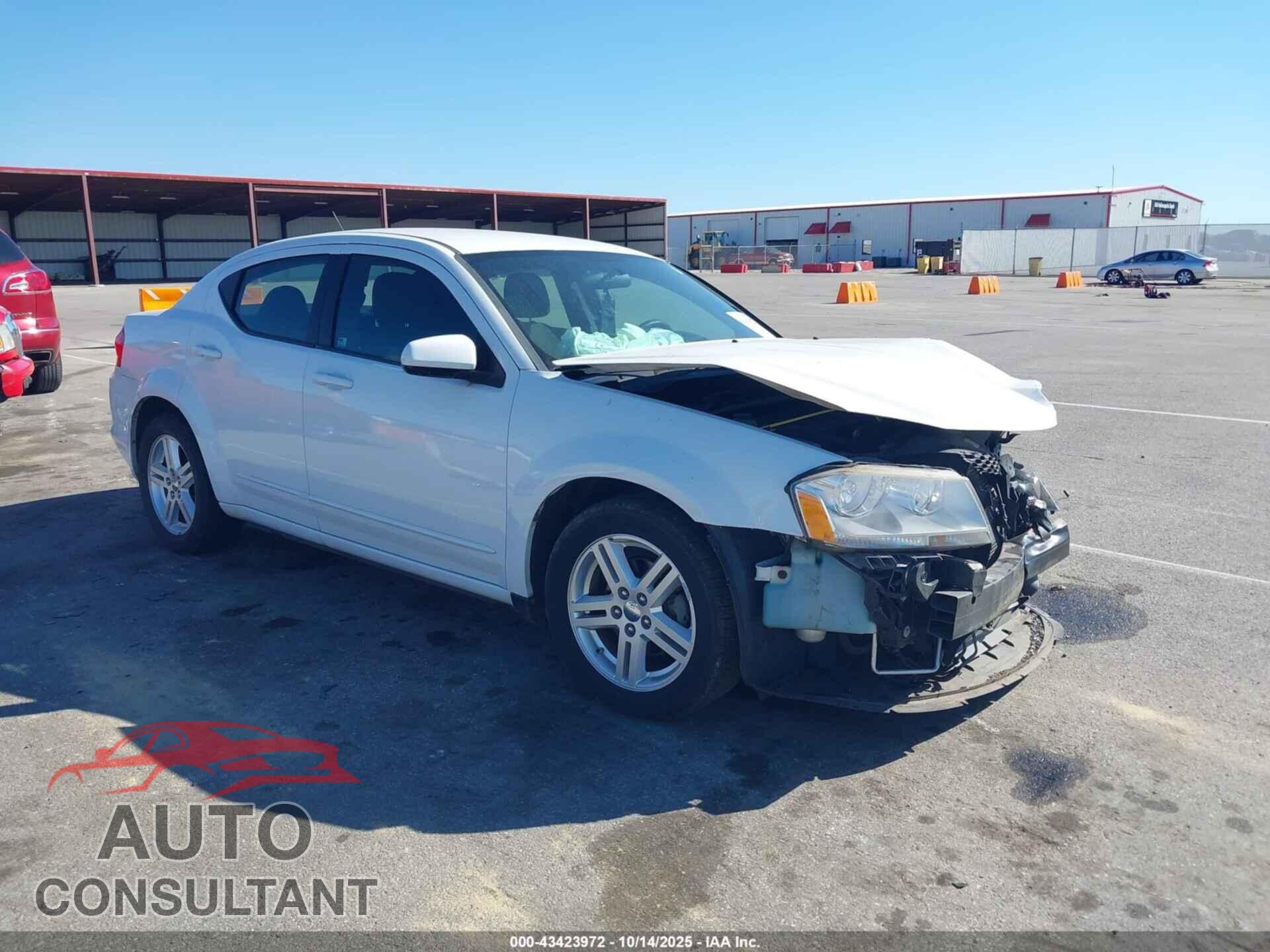 DODGE AVENGER 2012 - 1C3CDZCB8CN209193