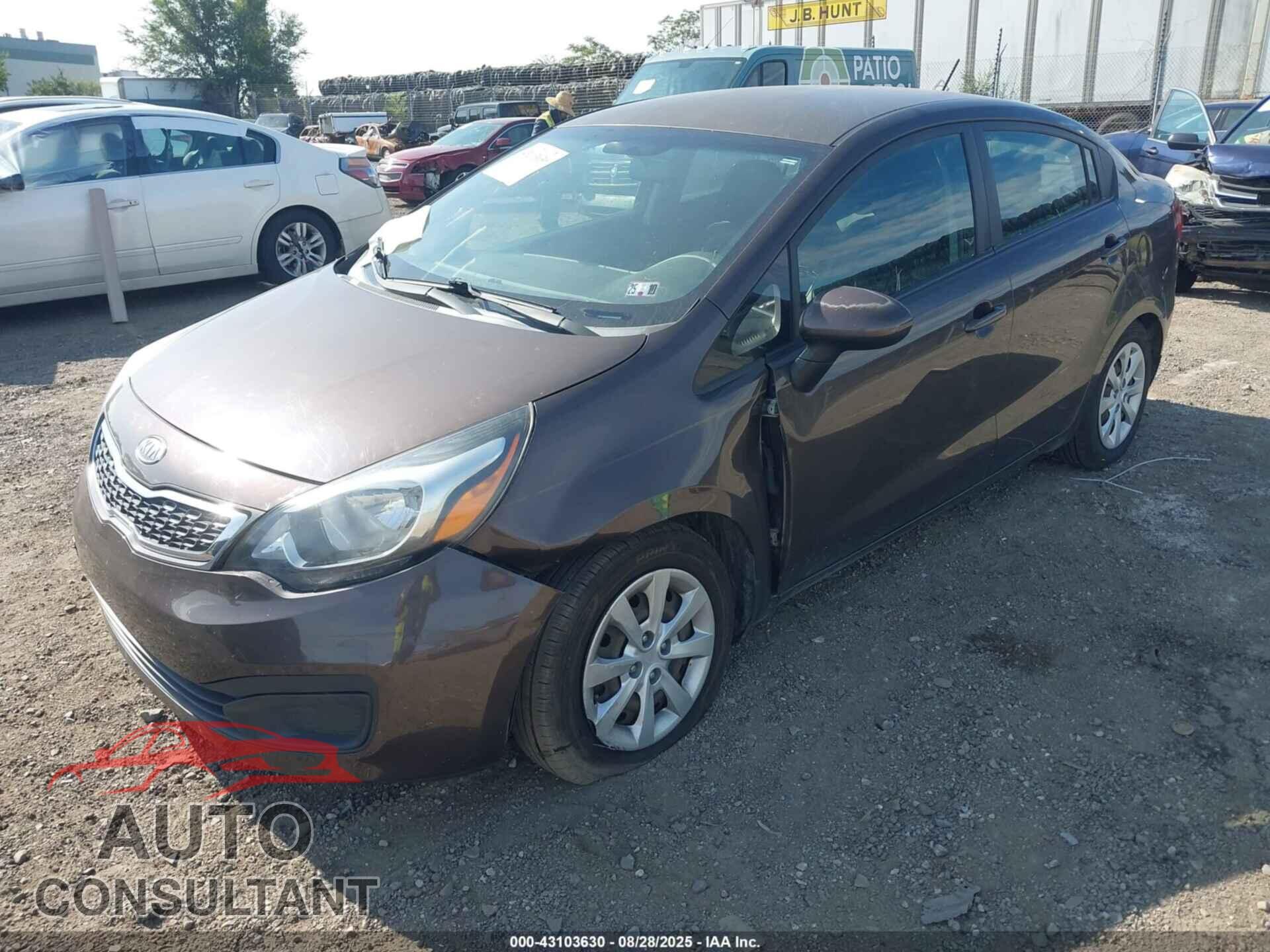 KIA RIO 2012 - KNADN4A37C6058155