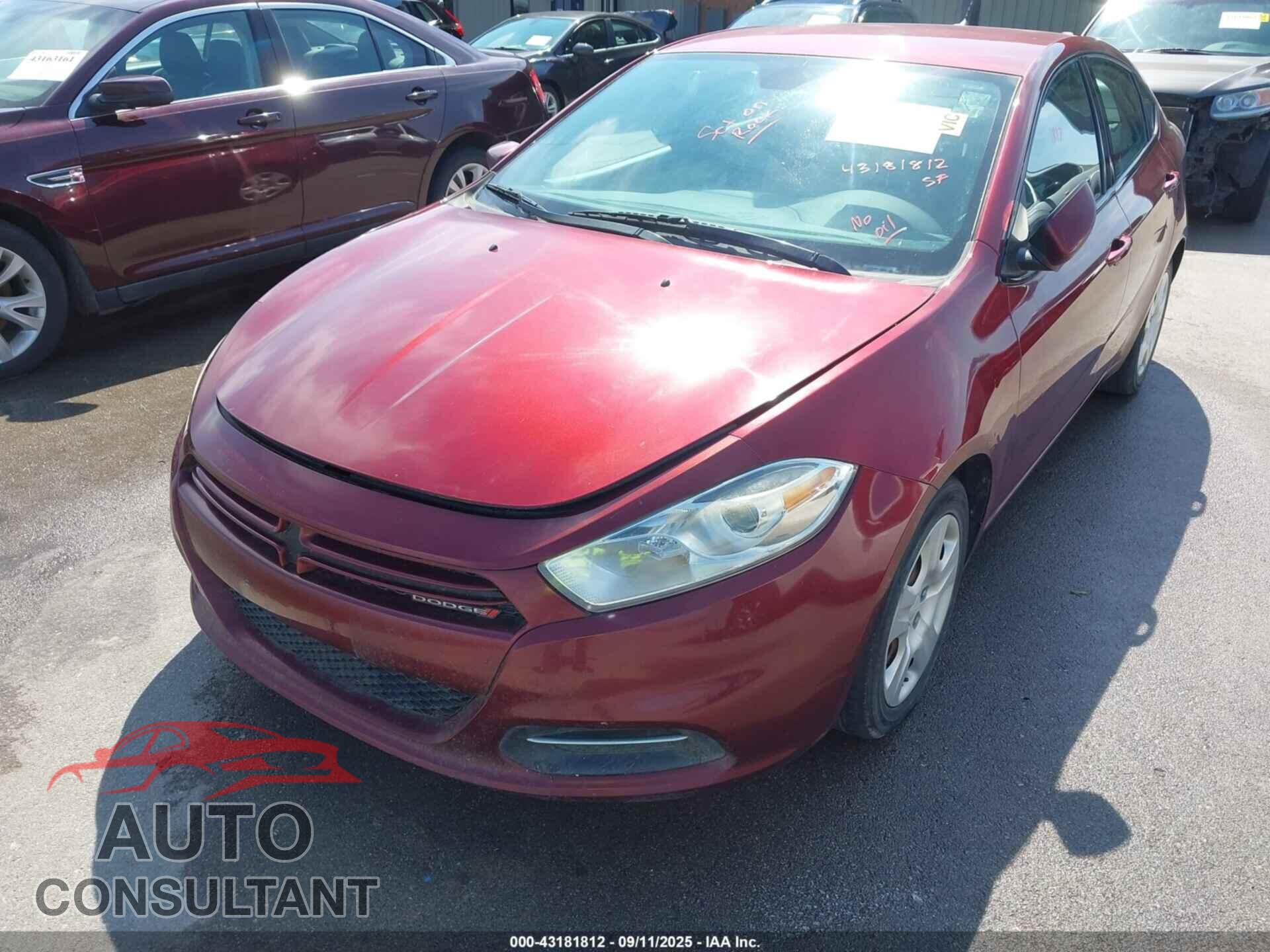 DODGE DART 2015 - 1C3CDFAA4FD402704