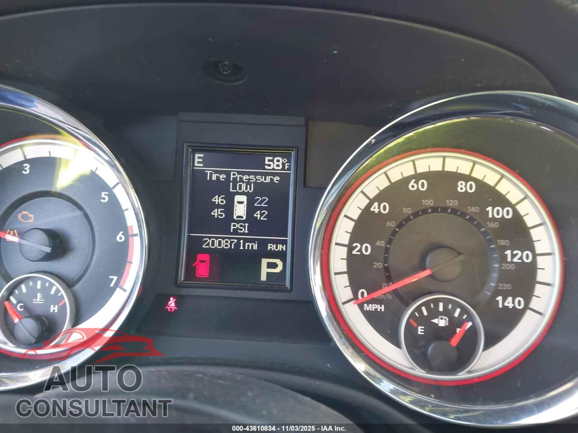 DODGE DURANGO 2011 - 1D4SE4GTXBC689289