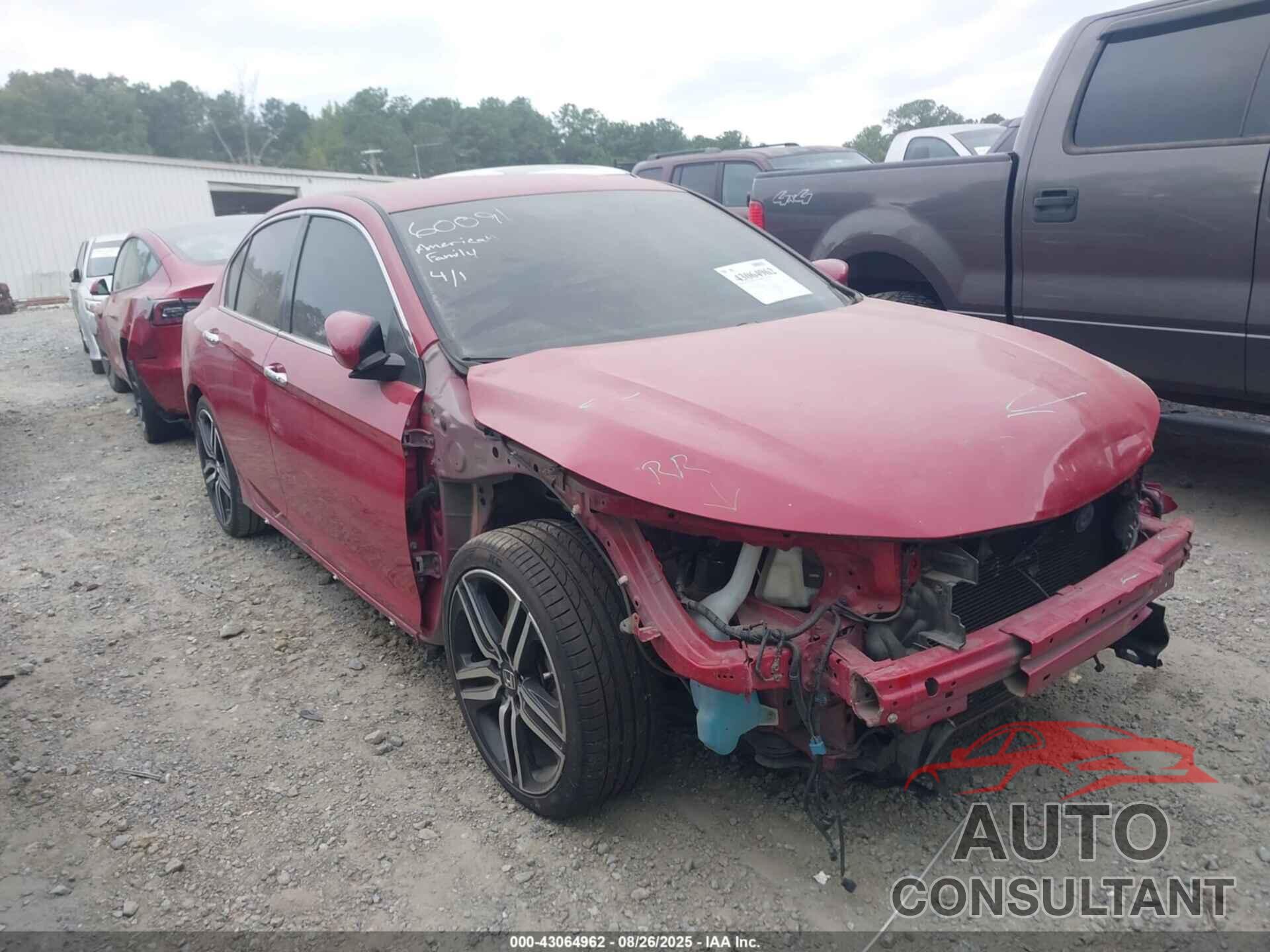 HONDA ACCORD 2016 - 1HGCR2F50GA085414