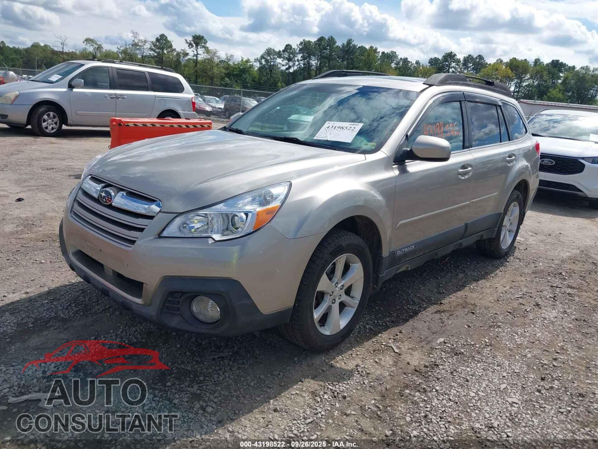 SUBARU OUTBACK 2014 - 4S4BRBLC7E3309899