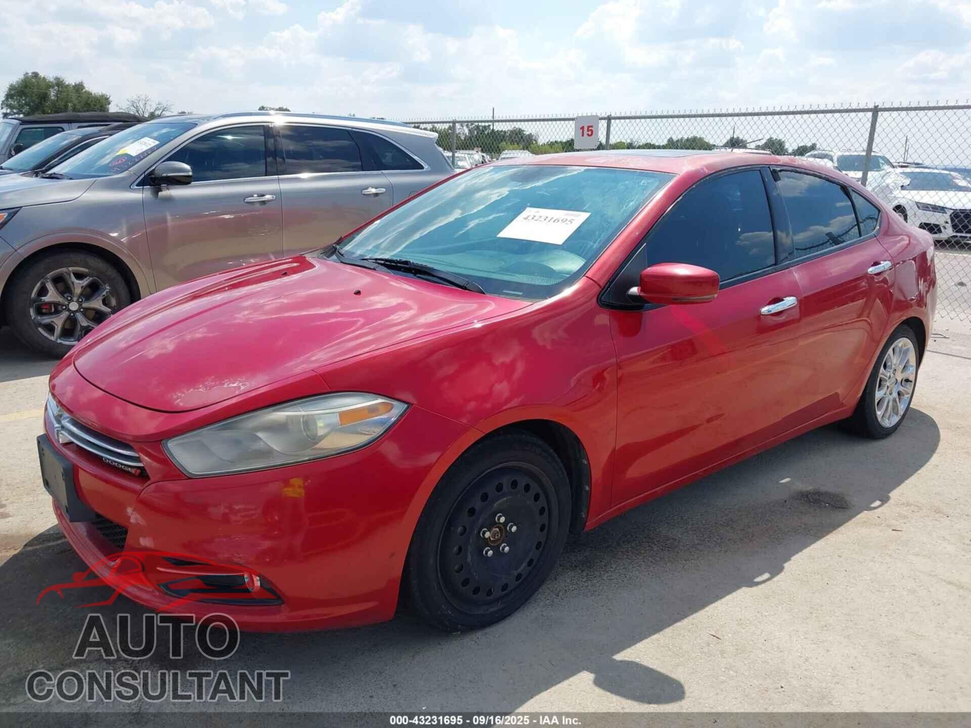 DODGE DART 2013 - 1C3CDFCA4DD107354