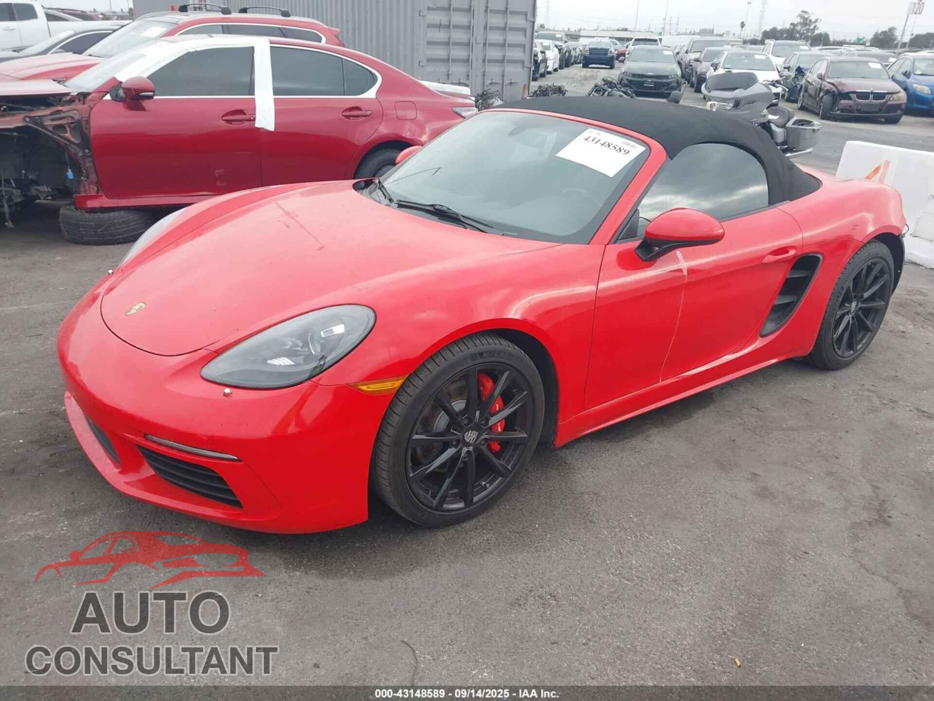 PORSCHE 718 BOXSTER 2017 - WP0CB2A82HS240836