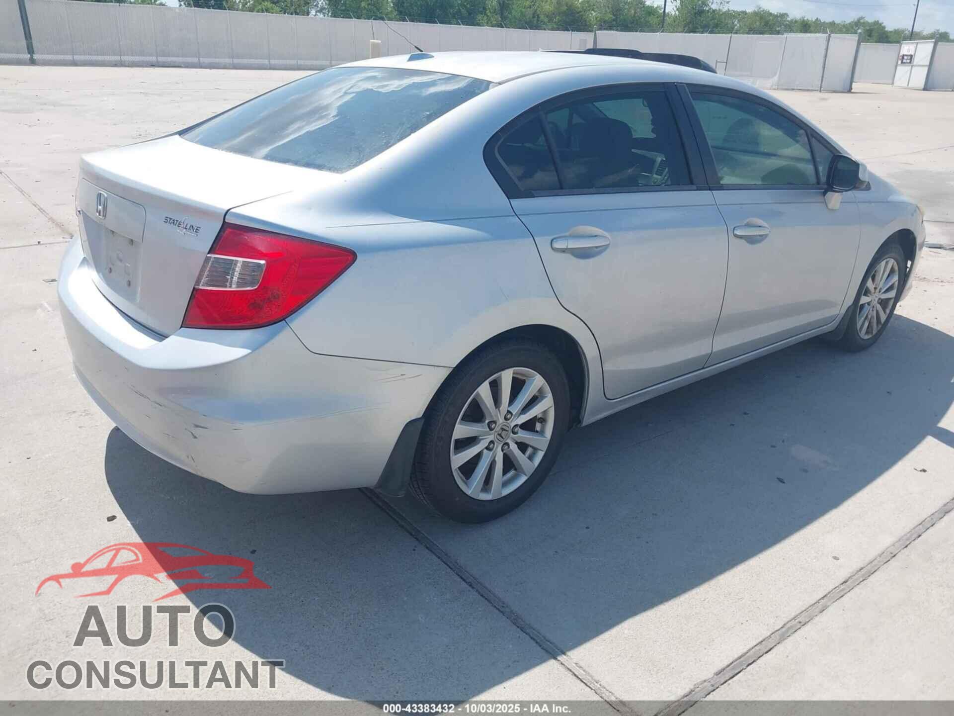 HONDA CIVIC 2012 - 2HGFB2F91CH538455