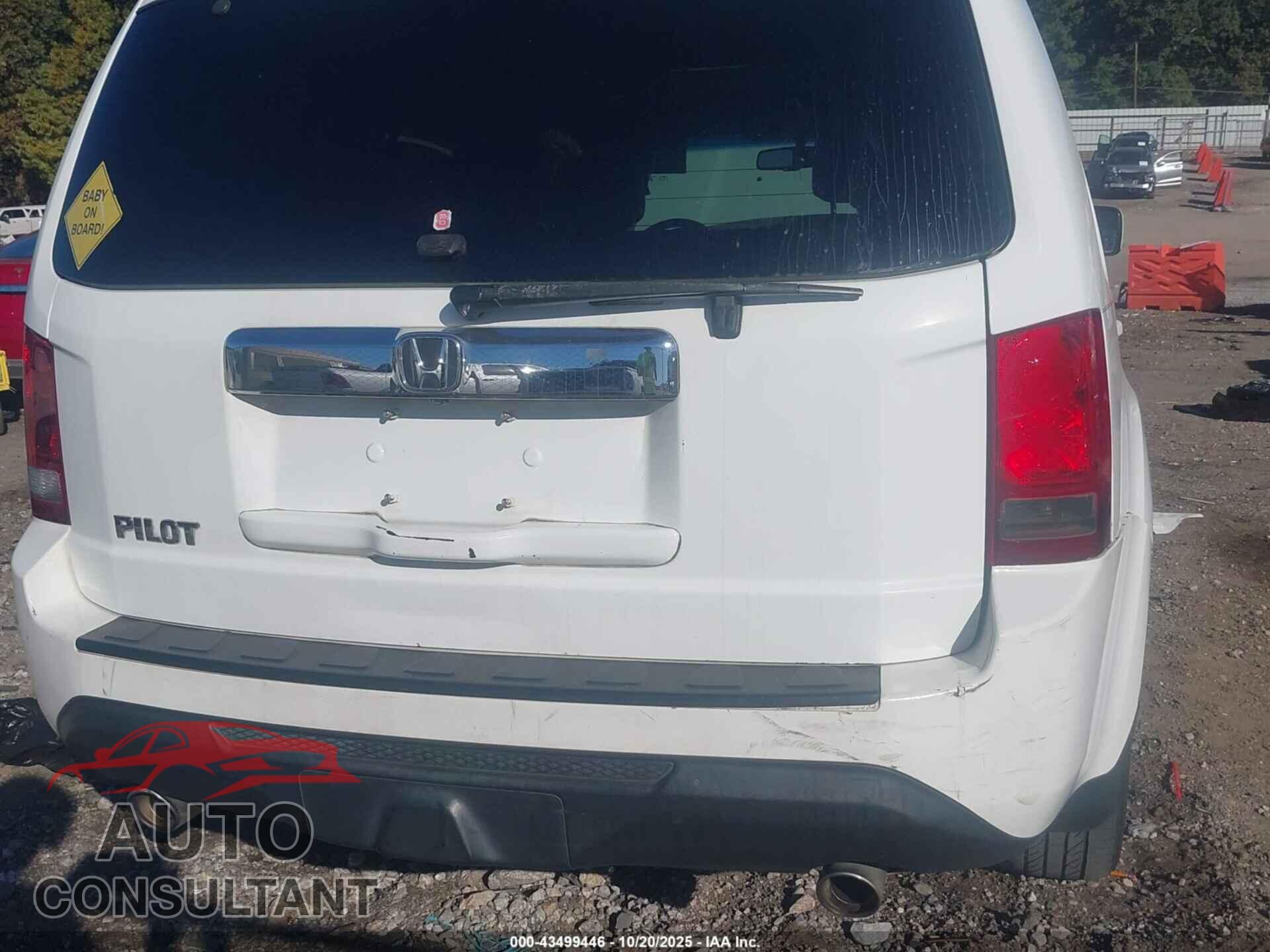HONDA PILOT 2012 - 5FNYF3H77CB043146
